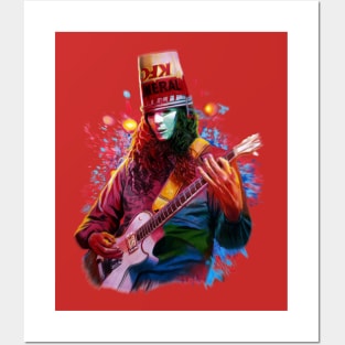 Buckethead two Posters and Art